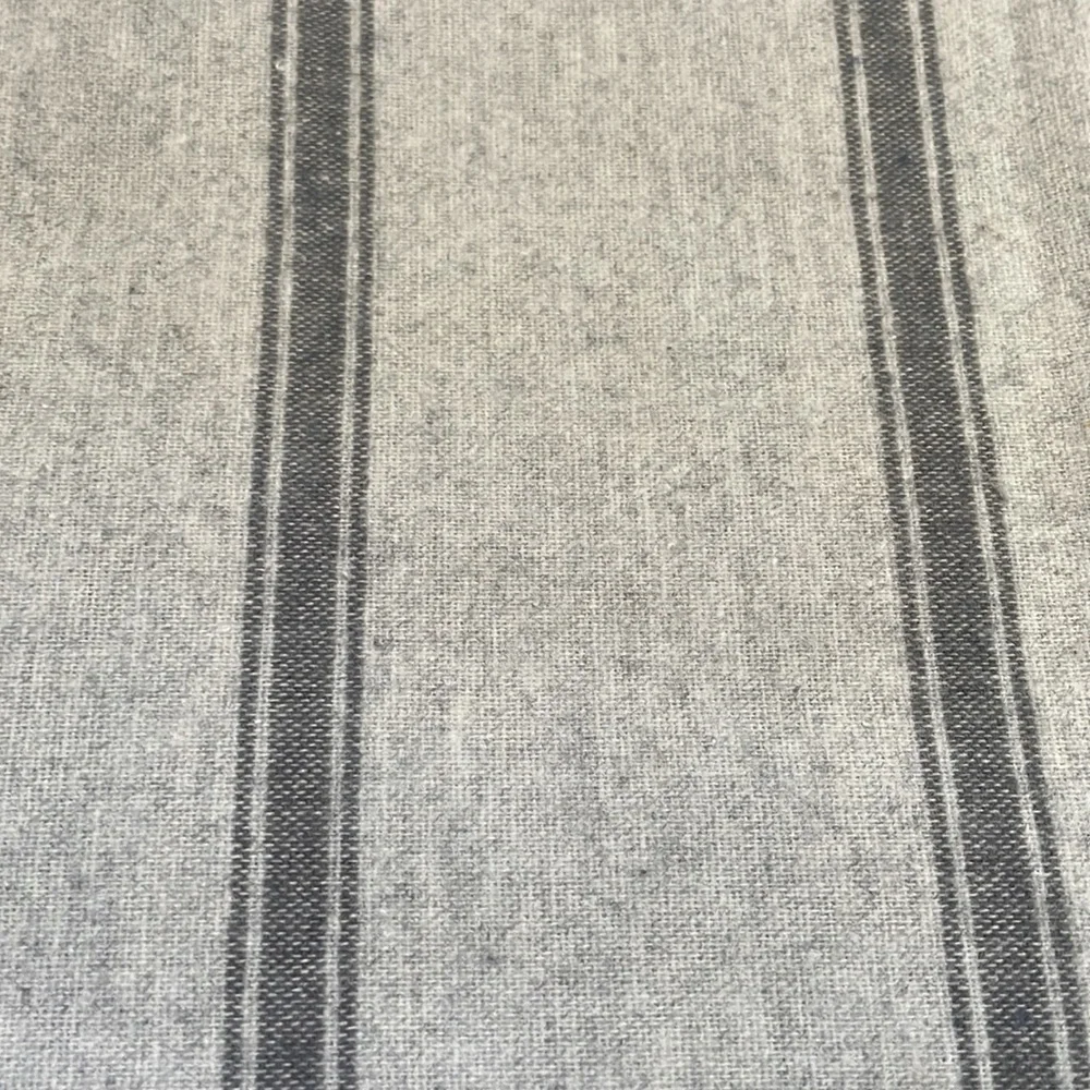 Brand New West elm Flannel Stripe Full Size fitted flatted Sheets Set Extra Sham